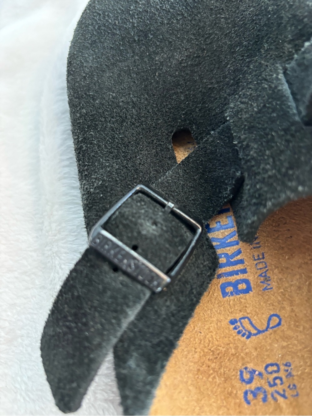 Birkenstock Boston Suede Clogs Black Size 39 / 8W 6M - Picture 7 of 16